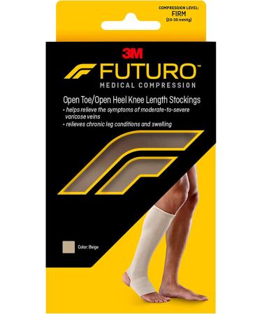 Futuro Medical Compression Open Toe/Open Heel Knee Length Stocking