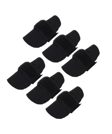 DAUZ Basketball Finger Sleeves 10 Pieces Finger Splints Breathable Adjustable for Volleyball (L)