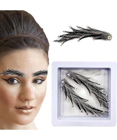 Halloween Fake Eyebrow - Human Hair Adhesive Eyebrows Artificial False Eyebrows Disguise Decoration for Halloween Masquerade Fulenyi Eyebrows5 - Buy Online on GoSupps.com