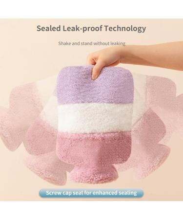 OliviaLiving Hot Water Bottle with Soft Premium Cover 1.5L Hot Water Bag for Menstrual Cramps Neck and Shoulder Pain Relief Hot and Cold Therapies Hand Feet Warmer Orange - Buy Online on GoSupps.com