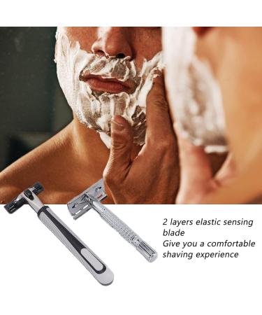 Travel Razor Set - 5 Blades & Handle with 6 Replacements | Sensitive Skin Shaving Starter Kit for Smooth Reusable Facial Cleaning - Buy Online on GoSupps.com