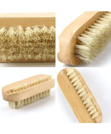 rflaueo 6pcs Wooden Nail Brush Double Sided Scrub Wood Nail Brush for Toes Nails Hands Garden Salon(U94-6) - Buy Online on GoSupps.com
