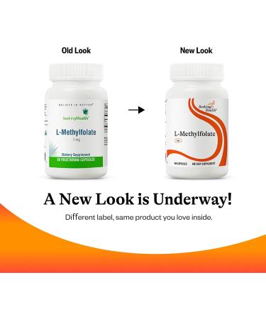 Seeking Health L-Methylfolate 1mg Supports Healthy MTHFR Mood and methylation- 60 Capsules - Buy Online on GoSupps.com