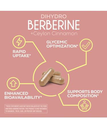 Sunwarrior Berberine Supplement Ceylon Cinnamon DihydroBerberine Capsules 60 Count Bottle 30 Servings - Buy Online on GoSupps.com