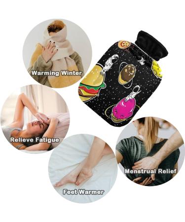 NAANLE Space Food Hot Water Bottle - 1L Transparent Cover for Bed Hand Warmers & Pain Relief - Heat & Cold Therapy - Buy Online on GoSupps.com