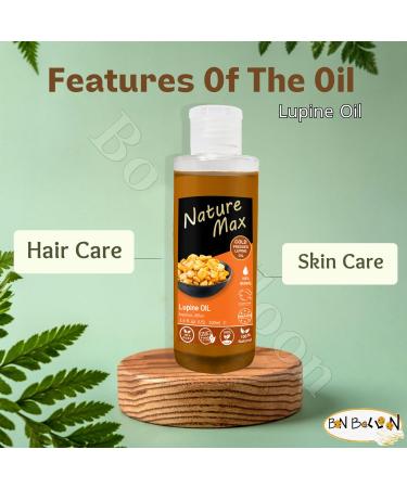 Nature Max Lupine Oil Essential Oils Natural Undiluted Pure For Hair And Skin Care Cold Pressed Premium (1Pack 3.38 oz / 100 ml)  - Buy Online on GoSupps.com