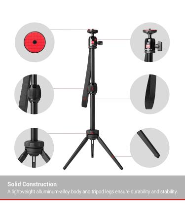 Anker Nebula Capsule Series Adjustable Tripod Stand - Compact Aluminum Alloy Portable Projector Stand for Capsule, Capsule Max, Capsule II - Universal Mount & Swivel Ball Head - Buy Online on GoSupps.com