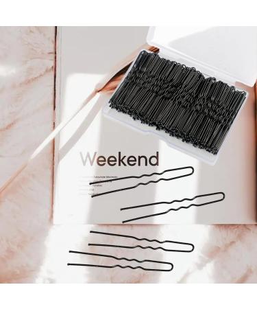200PCS Black Hair Pins for Buns - Bobby Pins for Long & Thick Hair - Hair Accessories for Women - Bun Maker for Wedding Bride - Hairdressing Clips with Storage Box - Buy Online on GoSupps.com