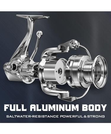 Piscifun Captain Spinning Reel - Aluminum Body, High-Speed Gear, Saltwater Fishing Reel with 44LBs Max Drag - 5000-6.2 1 - Buy Online on GoSupps.com