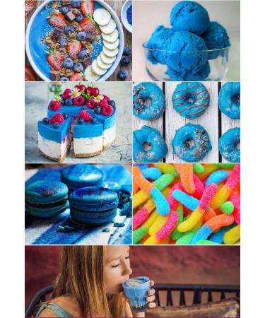 Organic Blue Spirulina Powder - Powerful Protein Antioxidant Superfood with Immunity Support (1.5 oz) - Includes Guitar Spoon - 43 Servings - Buy Online on GoSupps.com