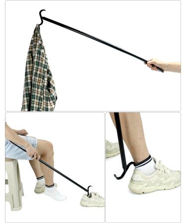 Buy QWORK Long Handle Shoe Horn (88 cm / 35 inches) | Perfect for Socks Shoes Pants & Tops - International Shipping Available - Buy Online on GoSupps.com