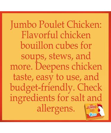 Jumbo Poulet Lot de 48 cubes de bouillon de poulet de 10 g Cubes de soupe au poulet de qualit sup rieure Assaisonnement facile des plats | Go t intense sans colorants artificiels avec Kajal - Buy Online on GoSupps.com