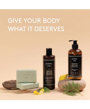 Barrel & Oak Exfoliating Bar Soap for Men - Deep Cleansing Vegan Charcoal & Olive Stone Sustainable Palm Oil 6 oz - Buy Online on GoSupps.com