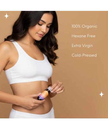 Organic Cold Pressed Castor Oil with Rose Quartz Roll On for Face & Body Made in USA Hexane Free Pure for Skin Brows & Lashes Massage Castor Oil Packs 1.69 Oz - Buy Online on GoSupps.com