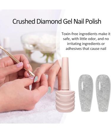 Sparkly Shiny Gel Nail Polish Shimmery Gel Polish Sparkly Shiny Gel Varnish Manicure - Charming Soak Off UV Gel Nail Polish for Colorful Broken Drill Glue 01 - Buy Online on GoSupps.com