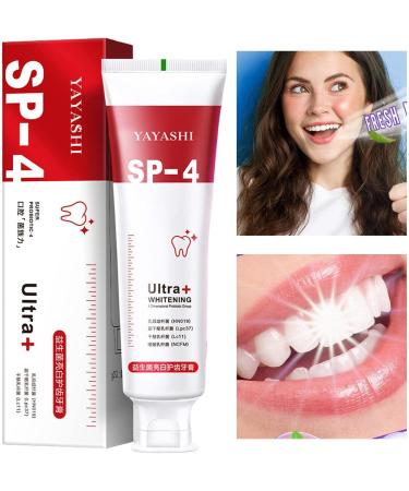 Sp-4 Toothpaste SP-4 Whitening Refreshing Breath Toothpaste Sp4 Freshing Breath Toothpaste Toothpaste Strengthens Tooth Enamel And Brightens Removes Stains - Buy Online on GoSupps.com