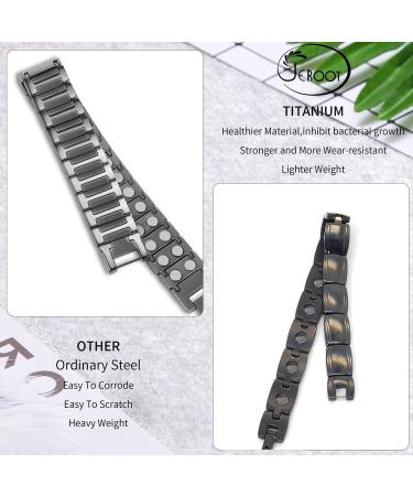 Jeroot 4000 Gauss Titan Power Magnetic Arm Band - Extra Strong Men's Closure Bracelet | Energetix Magnet Technology - Buy Online on GoSupps.com