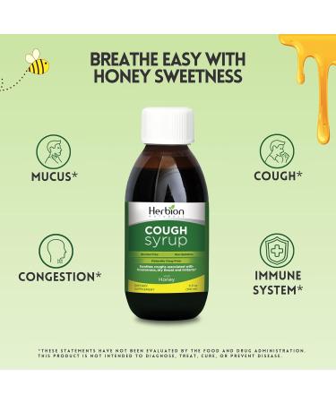 Herbion Naturals Cough Syrup with Honey - Soothing El Jarabe para La TOS 5 Fl Oz - Naturally Tasty Throat Relief for International Shipping - Buy Online on GoSupps.com