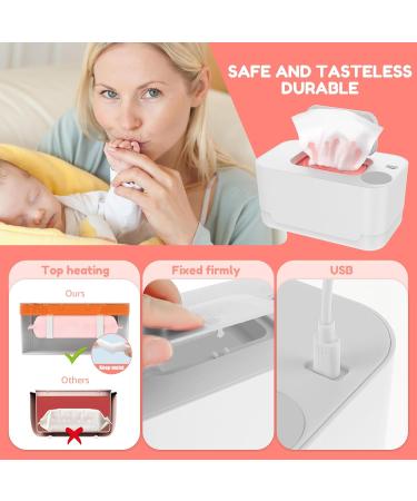 Baby Wipe Warmer Baby Wet Wipes Dispenser for Newborns Portable Thermostat Baby Wipes Heater Keeps Wipes Warm and Moist Large Capacity Diaper Wipe Warmer Prevent Dry (White) - Buy Online on GoSupps.com