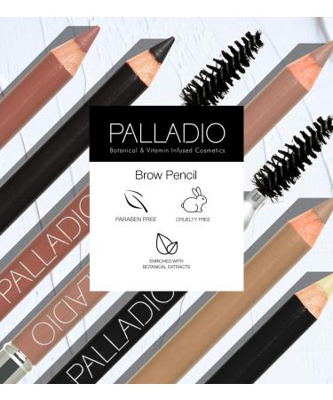 Palladio Beauty Brow Definer Pencil in Taupe - Ultra-Precise Twist-Up Eyebrow Pencil with Long-Lasting Power and Spooley Brush - Natural Finish, No Sharpener Needed - Buy Online on GoSupps.com
