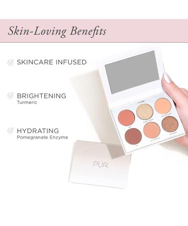 R MINERALS On Point Eyeshadow Palette - Thursday (Mauves) 0.23 oz - Matte, Shimmer & Metallic Shades - Skincare-Infused Formula - Buy Online on GoSupps.com