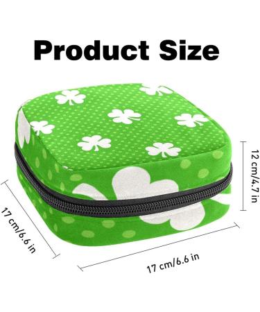 Shop Women's Binding Bags - Irish Cloverleaf Pattern Tampon Storage Multi Zip Pocket Design - Buy Online on GoSupps.com