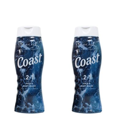 Coast Hair and Body Wash  Classic Scent  2- 18 Fl Oz Bottles