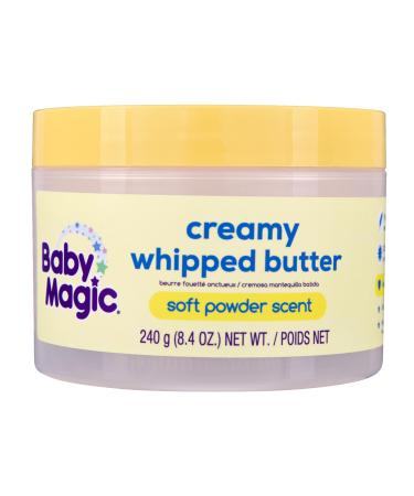 Baby Magic Creamy Whipped Butter | Helps Keep Skin Feeling Healthy and Baby Soft | Hypoallergenic | 8.4 fl oz. Soft Powder