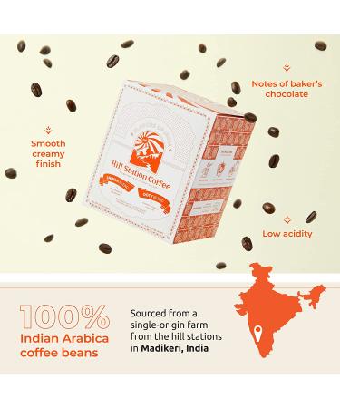 Indian Pour Over Coffee Sampler Gift Set by Hill Station Coffee - 10 Single Serve Blends - Low Acidity, Anti-Inflammatory - Tasting Pack from India's Shimla & Ooty Regions - Buy Online on GoSupps.com