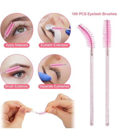 Under Eye Patches with Disposable Eyelash Brushes and Micro Applicators - 50 Pairs + 100 Mascara Wands + 100 for Eyelash Extension - Buy Online on GoSupps.com