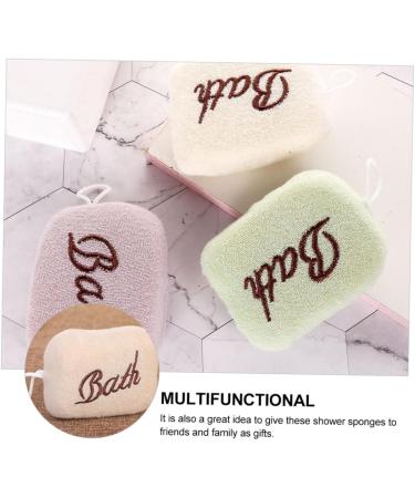 Angoily 12 Pcs Embroidered Bath Towels & Exfoliating Scrubbers - Soft Loofah & Toddler Bath Sponge for Gentle Skin Care - Buy Online on GoSupps.com