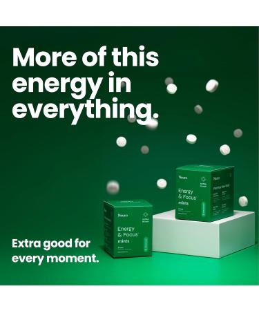 Neuro Energy & Focus Mints Extra Strength - Sugar Free Breath Mints with 100mg Natural Caffeine B Vitamins & L-Theanine - Vegan Brain Supplement for Exercise Study & Daily Focus - Spearmint 90 ct 90 Count (Pack of 1) Sp  - Buy Online on GoSupps.com