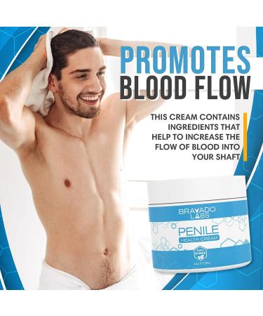 Bravado Labs Premium Penile Health Cream - Natural Moisturizing Lotion for Men - Relief for Chafing, Itching, and Dryness (4oz) - Buy Online on GoSupps.com