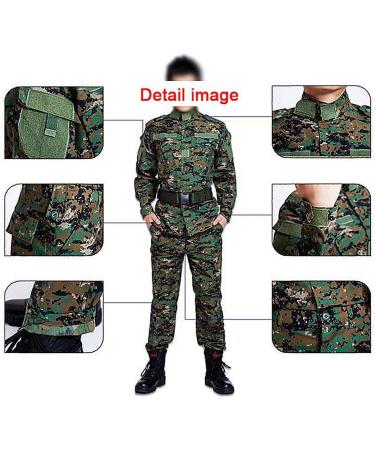 Men's Tactical BDU Combat Uniform Jacket & Pants Set - Black, XX-Large - Buy Online on GoSupps.com