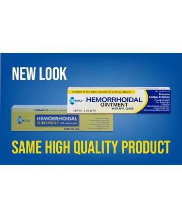 Globe Hemorrhoidal Ointment w/Applicator (2 oz) x 2 - Fast Relief from Burning, Itching and Discomfort - Buy Online on GoSupps.com
