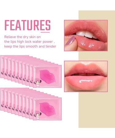 Crystal Lip Mask Set Anti-Aging Lip Pad Mask Collagen Crystal Lip Mask Set Moisturizing Lip Sleep Mask Anti Wrinkle Patches Plumping Lip Balm Lip Patches Reduces Lip Lines Lip Hydrating Gel Masks - Buy Online on GoSupps.com