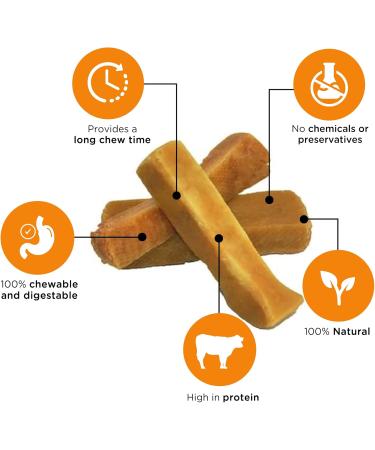 Only One Treats Yak Cheese Dog Chew for Pet s Dental Health Natural and Long-Lasting Himalayan Yak Snak for Dogs of All Ages and Sizes Small Himalayan Dog Chew and Puppy Teething Treats (10x50g) 10 Small - Buy Online on GoSupps.com