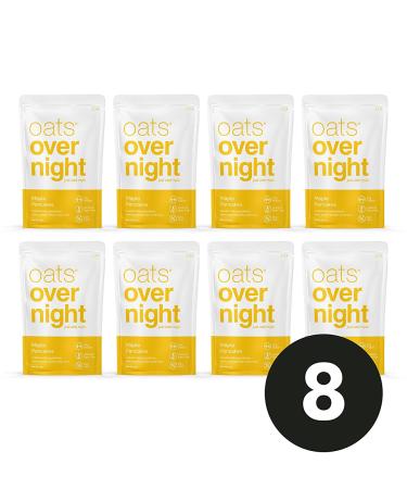 Dairy-Free Maple Pancakes Oats Overnight Shake - High Protein Low Sugar | Gluten-Free, High Fiber, Non GMO Oatmeal (2.7 oz per meal) - 8 Pack - Buy Online on GoSupps.com