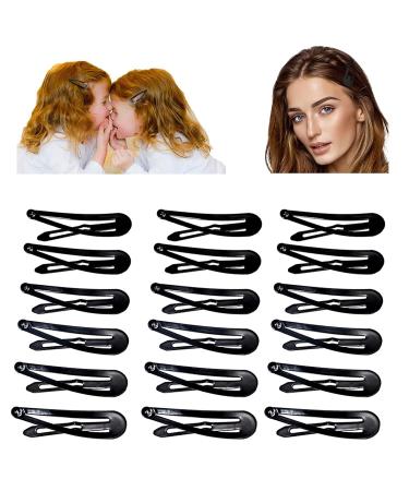50 Pieces Black Hair Clips - 5cm Metal Hair Accessories for Girls & Children - Perfect for Every Hairstyle - Buy Online on GoSupps.com