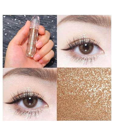 JUNRUO Liquid Glitter Eyeshadow - Metallic Shimmer, Long Lasting & Waterpoof - Misty Sands - Buy Online on GoSupps.com