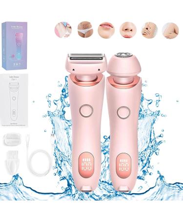 Livora Electric Shaver Livora Silk Glide Pro Shaver Livora Livora Silk Glide Pro Silkglide Pro Razor Electric Shaver for Women Duskofficial Razor 2 in 1 Electric Shaver Razors (Pink)