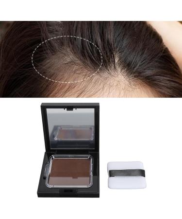 Thickening Hairline Shadow Pressed Powder to Volumize Hair Cover Grey Roots with Soft Sponge Portable for Travel Safe Ingredients 12g (Brown) - Buy Online on GoSupps.com