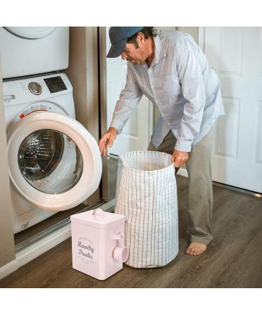 BradOc 1 Set Washing Powder Storage Box with Bucket Metal Detergent Canister Storage Box Container for Storage Tablets Pink - Buy Online on GoSupps.com