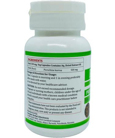 Natural and Pure Herbal Kalmegha (Andrographis Paniculata) Extract Capsules | Highest Potency 100% Natural Product | Pack of 60 x 500 mg. Veg. Capsules (Pack of 2) - Buy Online on GoSupps.com