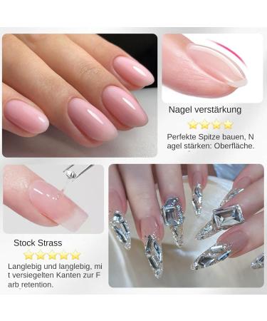 5-in-1 Glue for Hard Nails - Multi-purpose builder gel glue strong adhesion fast curing smooth long-lasting solution for nail extensions and sculpting repairing formula - Buy Online on GoSupps.com
