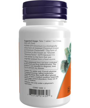 GTF Chromium 200mcg 100 Tablets (Pack of 2) - Buy Online on GoSupps.com