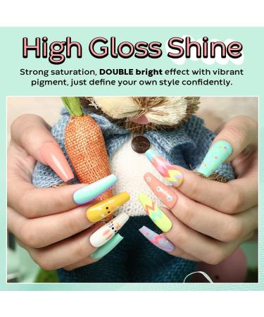 Modelones Gel Nail Polish - 6 Colors Summer Gel Polish Popular Bright Yellow Pink Gel Nail Soak Off U V Gel Nail Kit Beauty Gifts Set Box - Buy Online on GoSupps.com