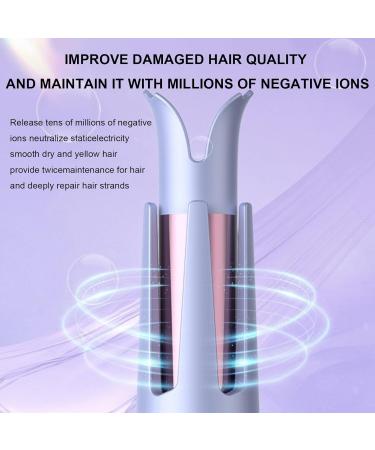Yuehuam Auto Curling Iron Automatic Hair Curler Rollers 1 1/4 inch/ 32mm Large Waves 7 Temperatures control LED Display Curling Iron Auto Shut- Off Fast Heating Curling Wand for Hair Styling Pink - Buy Online on GoSupps.com