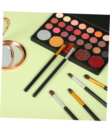 Ipetboom 6pcs Horse Suits Handles and with Hair Make Mix Eyeshadow Professional Blending Ladies Women Tool - Buy Online on GoSupps.com