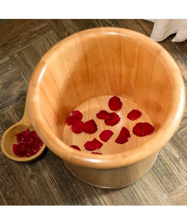Natural Wooden Footbath Bucket Household Portable Foot Bath Bowl with Lid Wooden Foot Bath Barrel for The Elderly Office Hotel Natural Thicken Foot Basin Household Sleep Improve lofty ambition Warm as - Buy Online on GoSupps.com